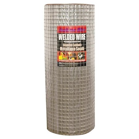 JACKSON WIRE 10 04 36 14 Welded Wire Fence, 100 ft L, 24 in H, 1 x 2 in Mesh, 14 Gauge, Galvanized 10043614